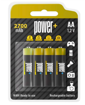 POWER_ AA 2700MAH 4 BATTERIES PACK