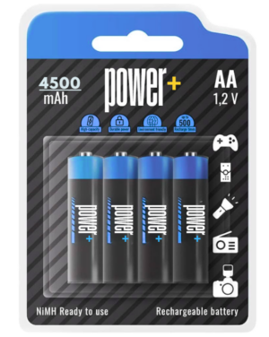 POWER+ AA 4000MAH BATTERY PACK OF 4