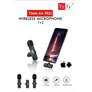TMM-04 PRO DUAL SMARTPHONE MIC WITH TYPE C AND IOS PIN 1+2