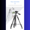 TF-990V MULTI TRIPOD for DSLR cameras, compact cameras, video cameras, smartphones, action cams - Image 4