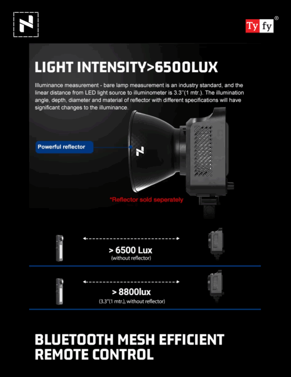 NANTU PRO N500-RGB COB LIGHT - Image 5
