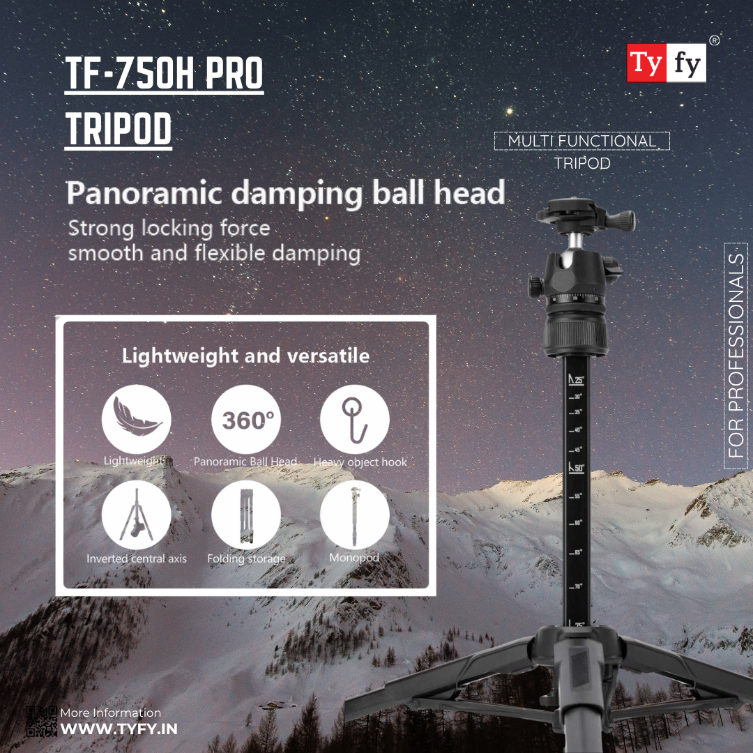 TF-750H PRO MULTI ANGLE TRIPOD - Image 5
