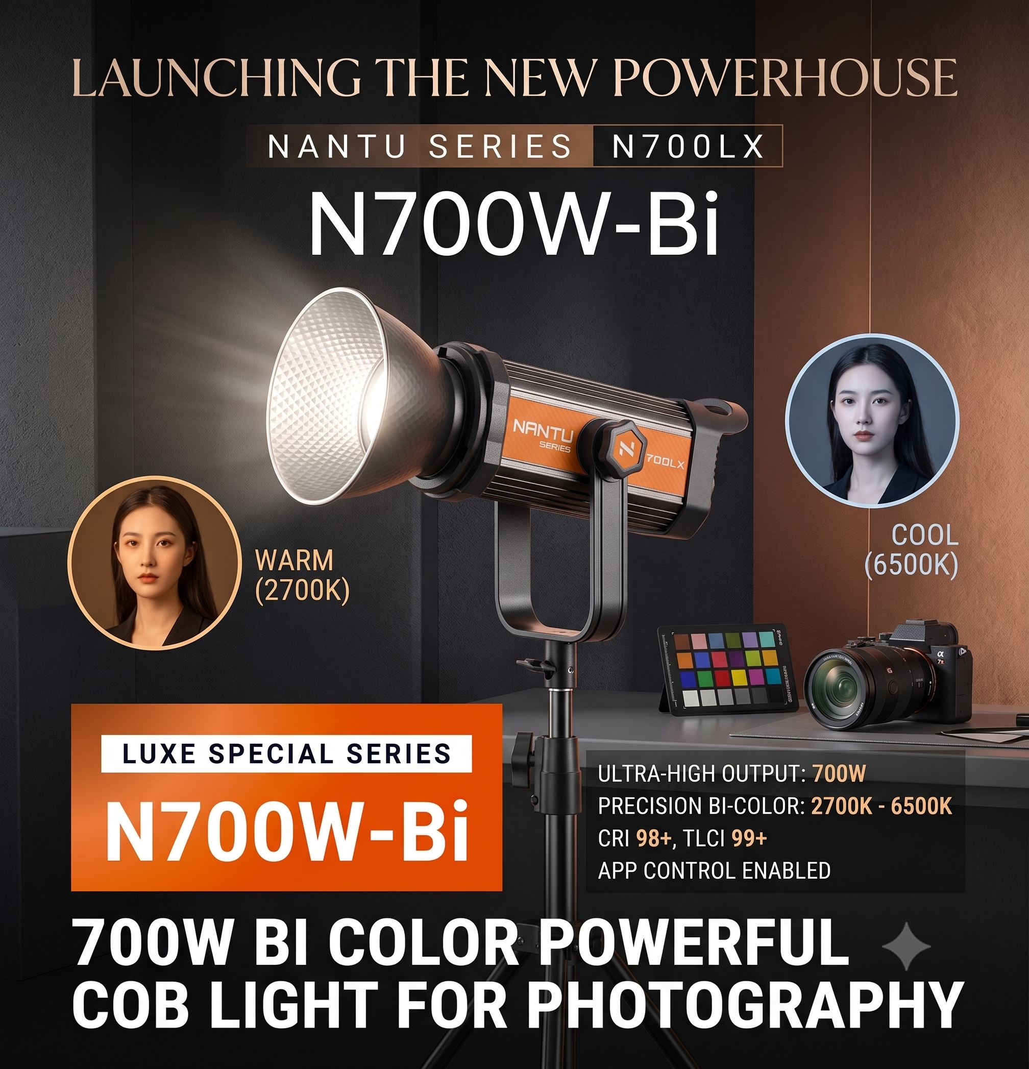 NANTU LX-700W BI POWERFUL COB LIGHT - Image 5