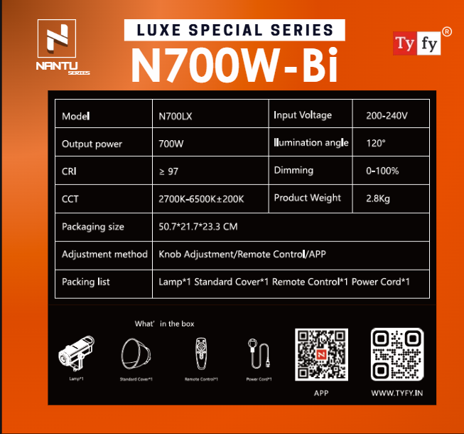 NANTU LX-700W BI POWERFUL COB LIGHT - Image 2